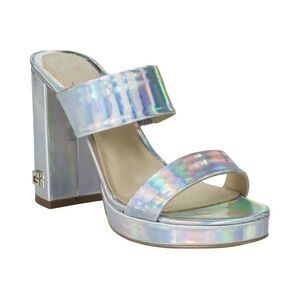 Like New GUESS Bluebell Iridescent Platform Sandals